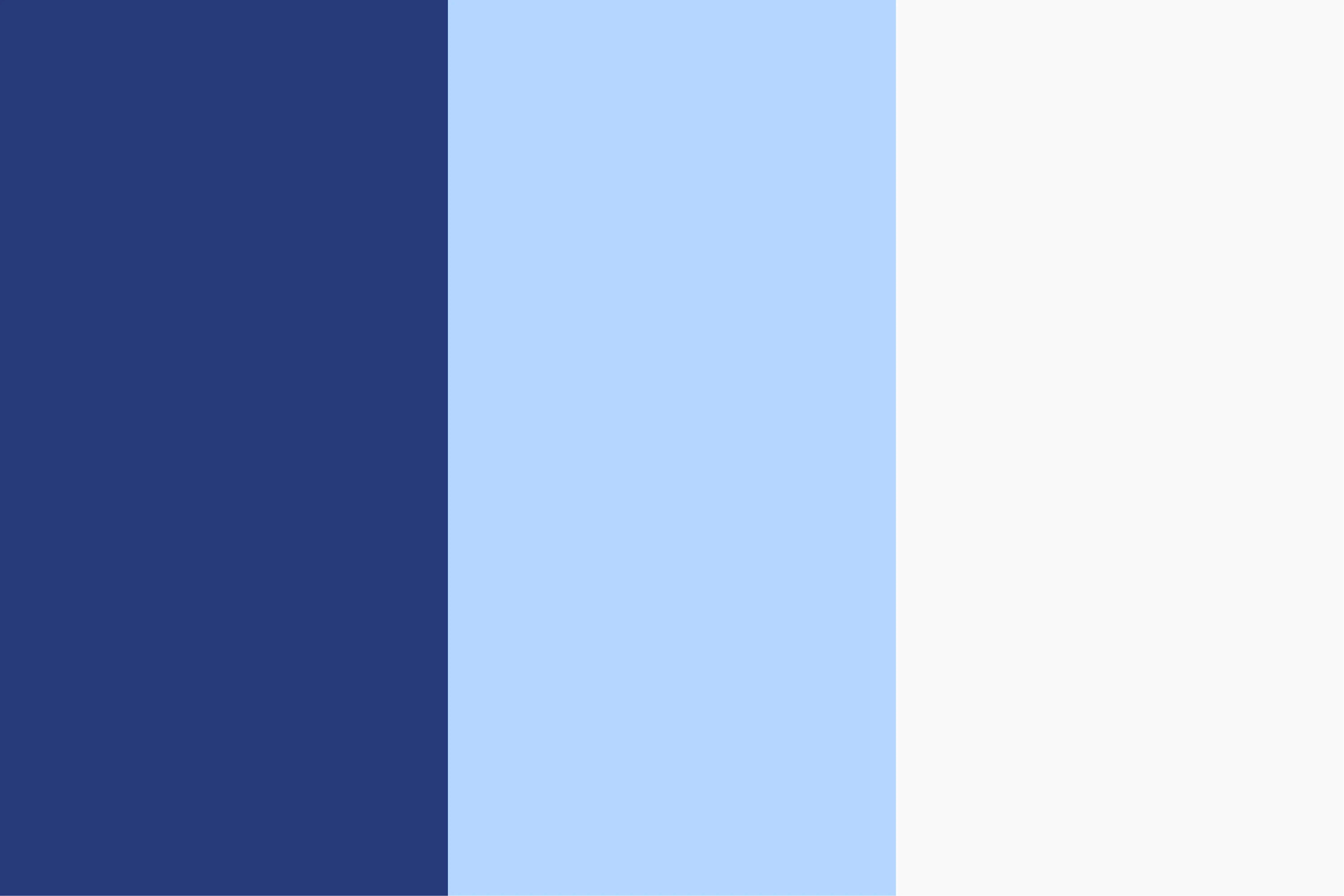 Farbpalette von Timespan mit Marineblau, Babyblau und Weiß